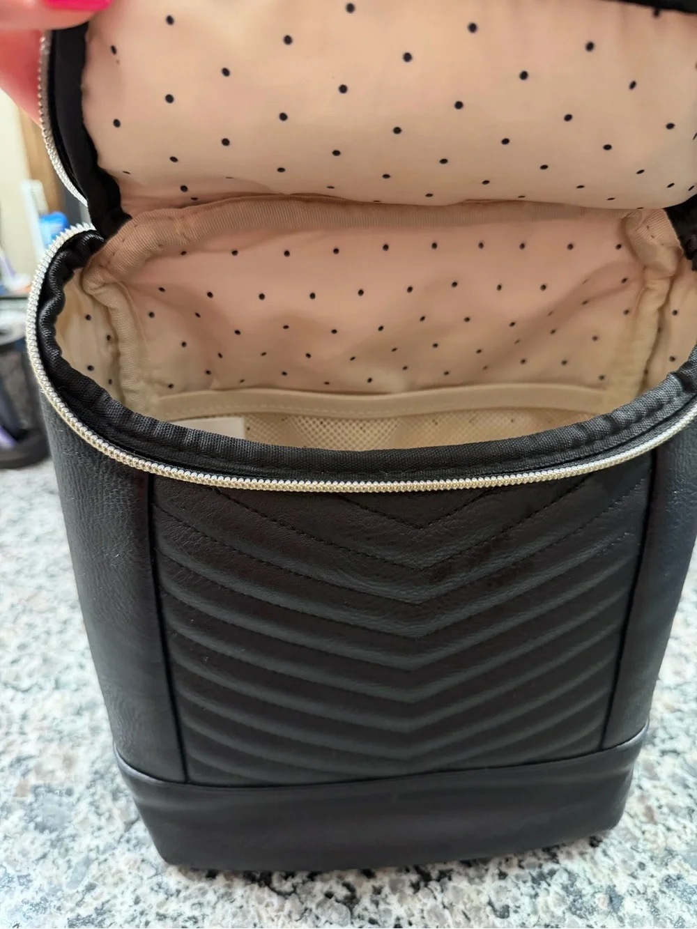 Itzy Ritzy Black Quilted Bottle Bag